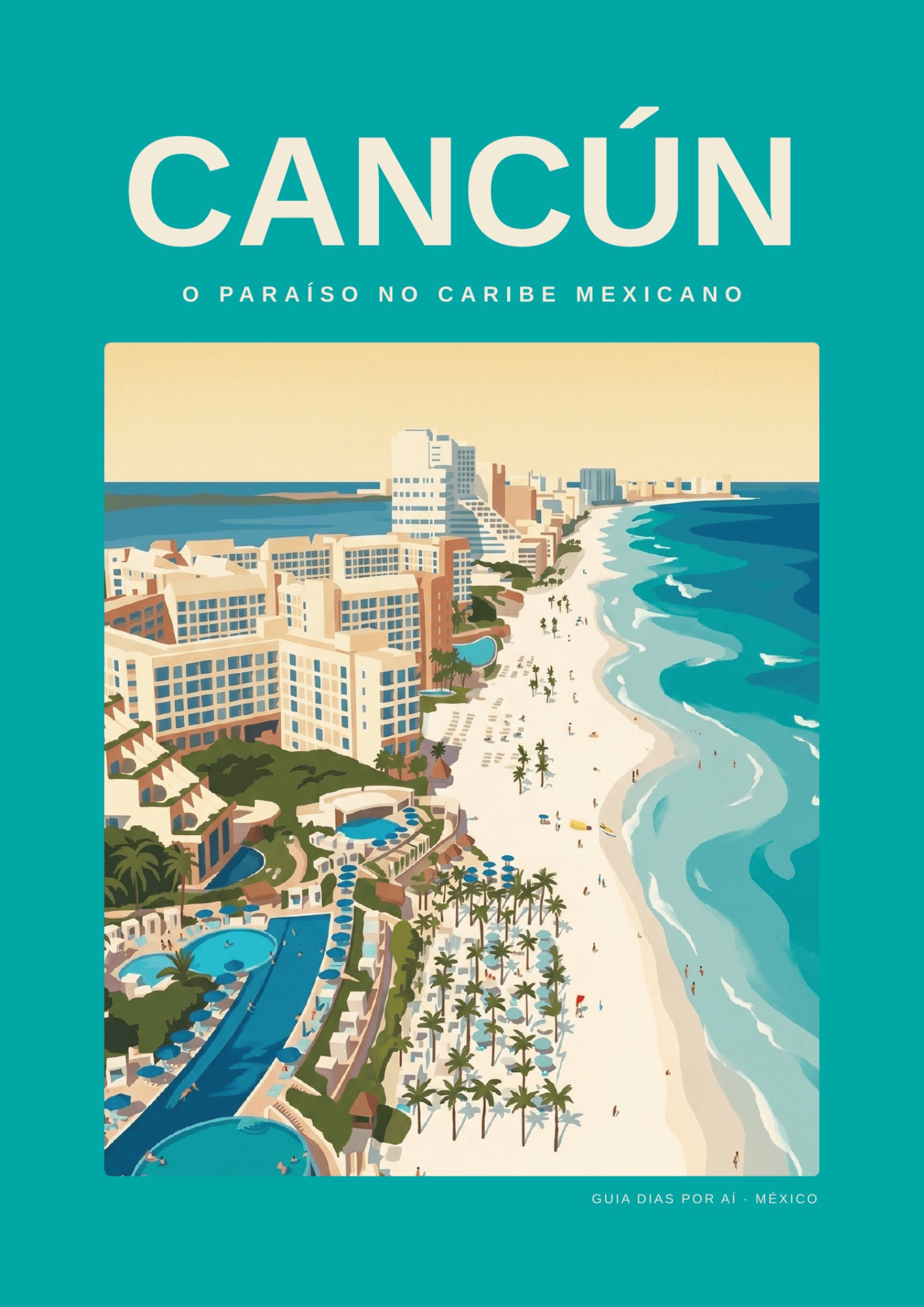 Guia Cancún: vista de Cancún, México